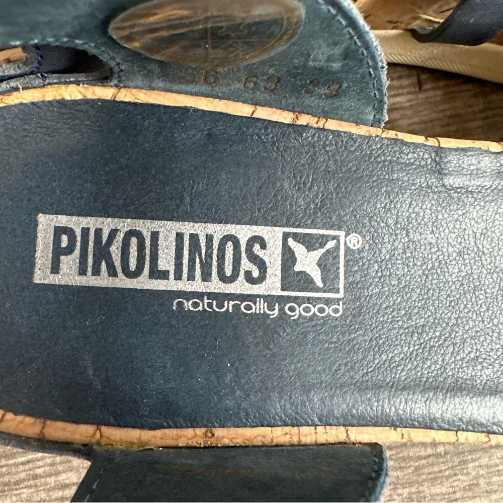 PIKOLINOS Blue and Yellow Sandals - Picture 6 of 10